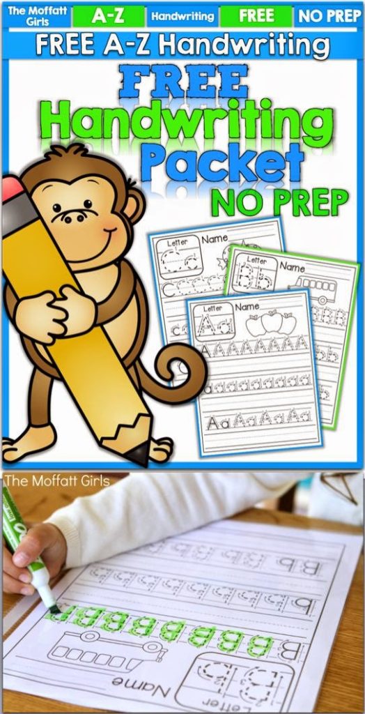 This FREE A-Z Handwriting NO PREP Packet is the perfect activity that allows a fun and effective practice!