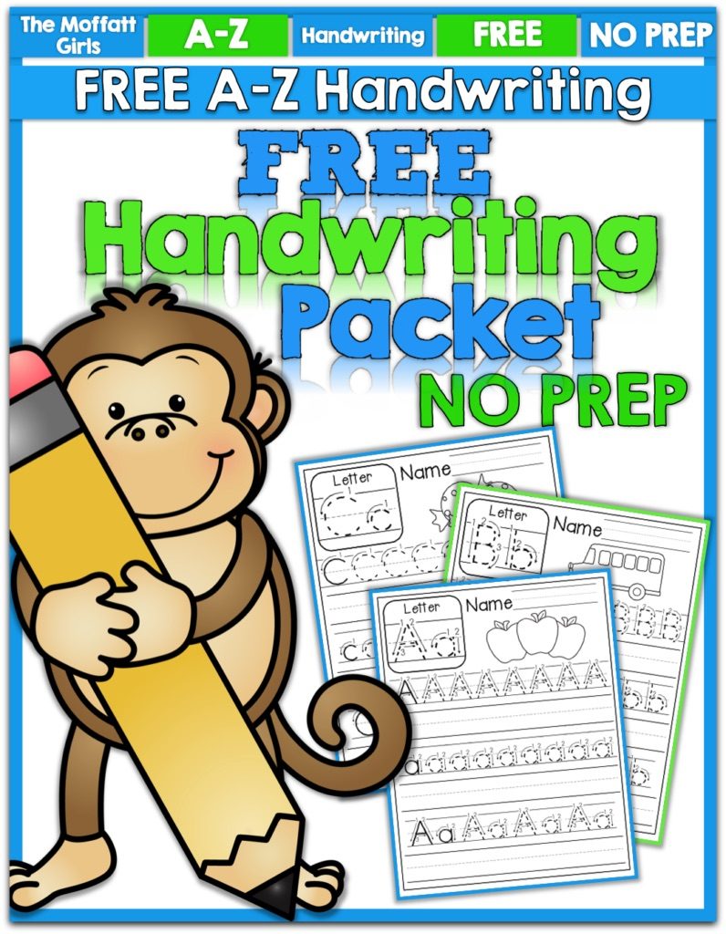 This FREE A-Z Handwriting NO PREP Packet is the perfect activity that allows a fun and effective practice!