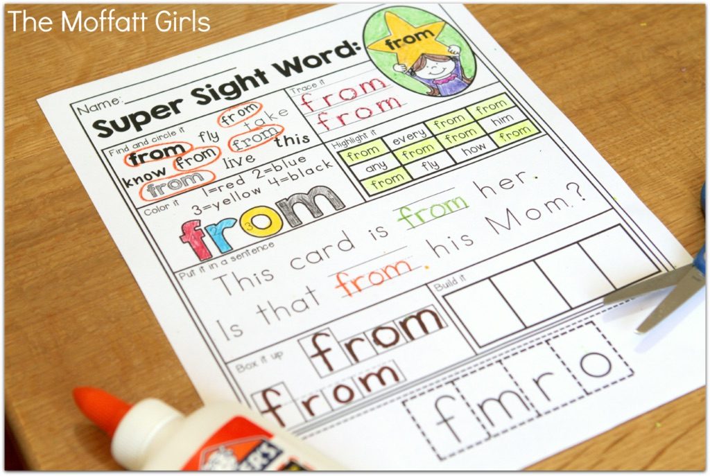 This Sight Word Super Stars NO PREP Packet is both EFFECTIVE and FUN for 1st Grade students as they learn to read and master sight words! 
