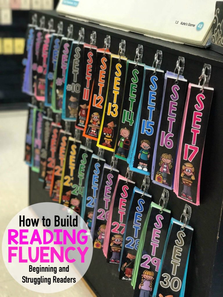 Building Fluency - The Quick and Easy Way! How to Build Reading Fluency for beginning and struggling readers. The Fluency Strips are a systematic approach to phonics skills and sight words, helping build confidence in reading.