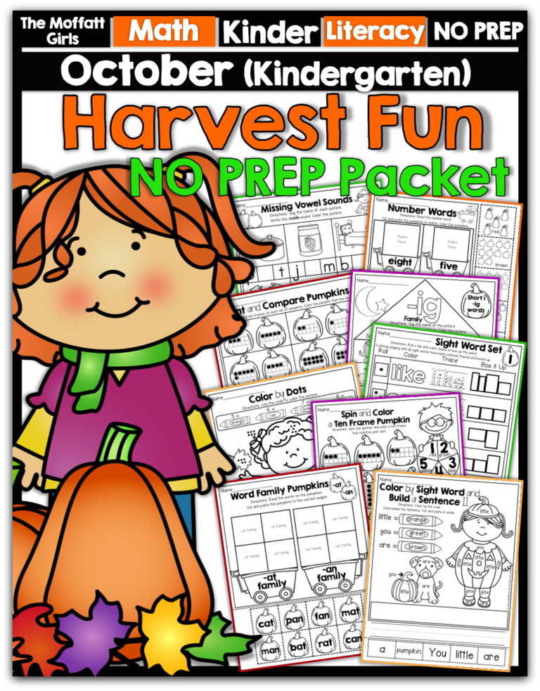 October NO PREP Packets!