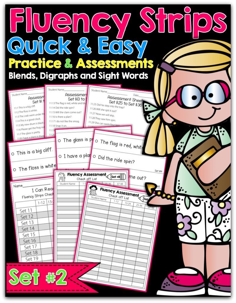 Our Fluency Strips help build FLUENCY and confidence with Blends, Digraphs and Sight Words!