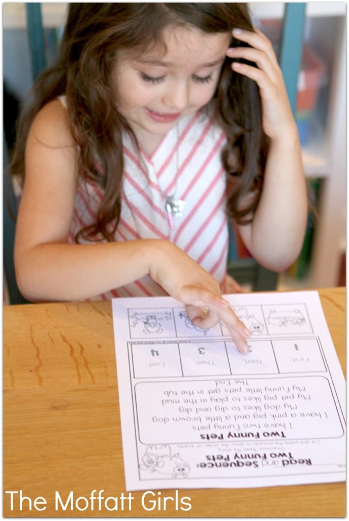 Read and Sequence NO PREP Packet (Set 1) in action! The Read and Sequence NO PREP packet is specifically designed to help beginning and or struggling readers build CONFIDENCE, FLUENCY and reading COMPREHENSION!