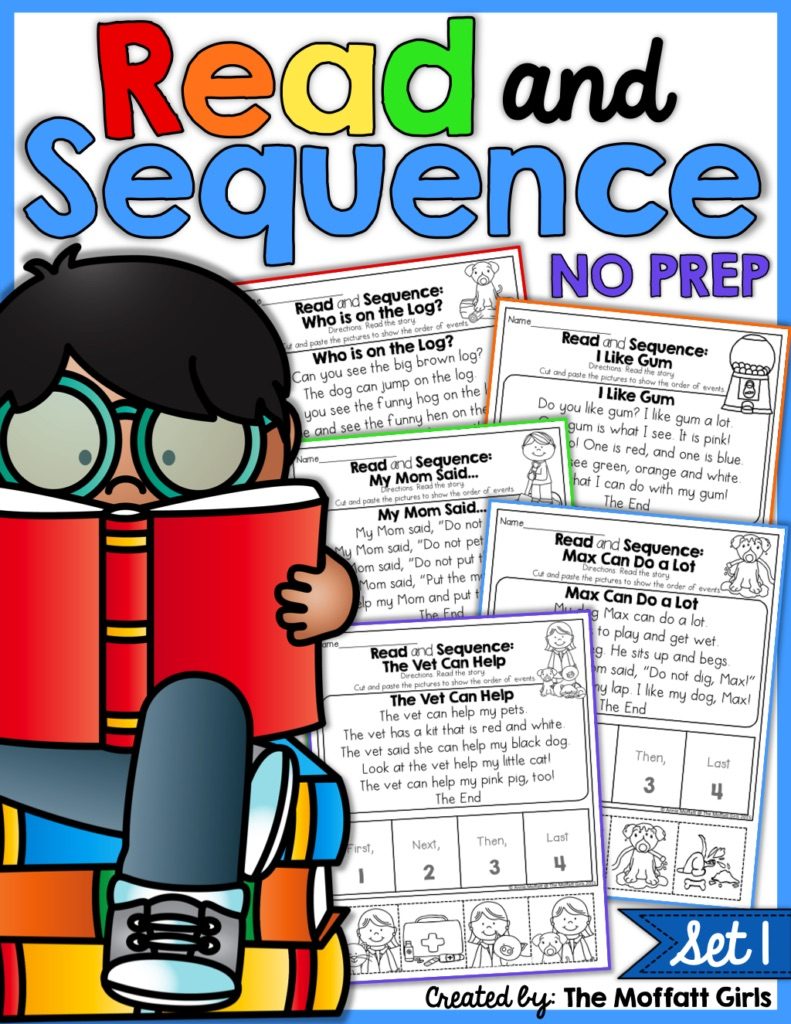 The Read and Sequence NO PREP packet is specifically designed to help beginning and or struggling readers build CONFIDENCE, FLUENCY and reading COMPREHENSION!