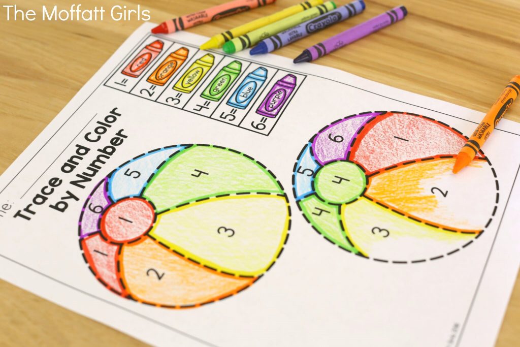 Summer Review Packets! Trace and Color by Number- Avoid the Summer Slide! Help your students stay on track during summer break with these FUN activities! Perfect for Preschool going into Kindergarten!