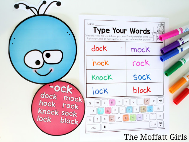 This Word Family Caterpillar is a GREAT way to teach phonics word families to beginning and struggling readers. Decorate the room as students learn each word family!
