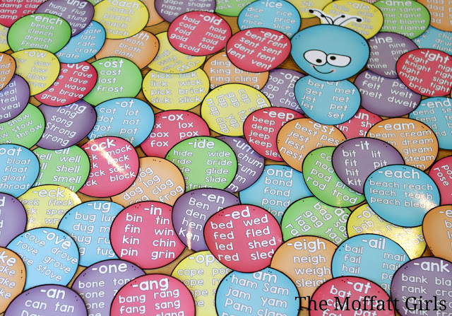 This Word Family Caterpillar is a GREAT way to teach phonics word families to beginning and struggling readers. Decorate the room as students learn each word family!