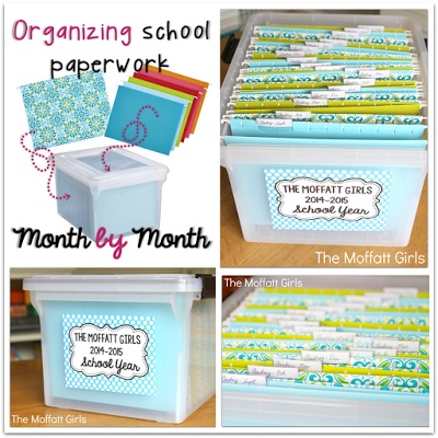 Clear the Paper Clutter: Monthly Organization