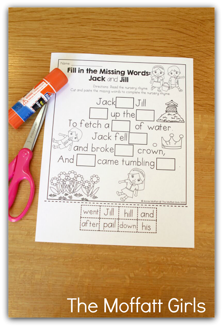 Teaching Word Work and Reading Comprehension through Nursery Rhymes! These packets are designed to build both PHONICS SKILLS AND READING COMPREHENSION with simple nursery rhymes! This packet is targeted for 1st Grade, but can also be used with high flying Kindergarteners!