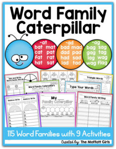 Word Family Caterpillar