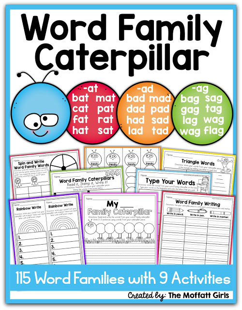 Word Family Caterpillar