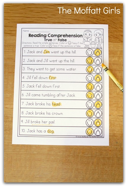 These packets are designed to build both PHONICS SKILLS AND READING COMPREHENSION with simple nursery rhymes! This packet is targeted for 1st Grade, but can also be used with high flying Kindergarteners! 