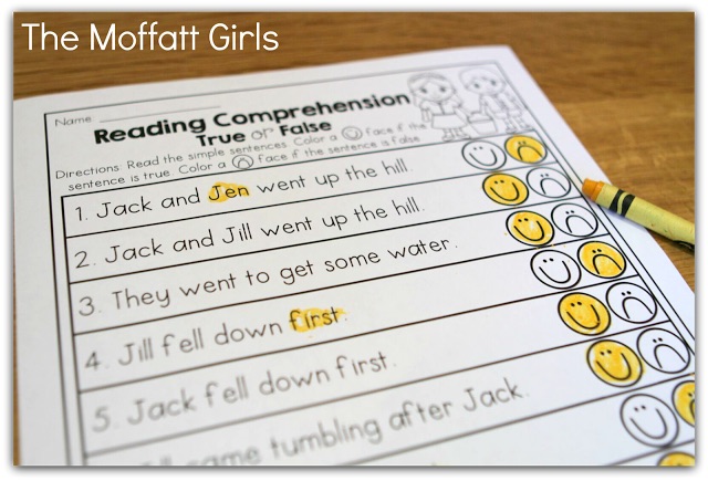 Teaching Word Work and Reading Comprehension through Nursery Rhymes! These packets are designed to build both PHONICS SKILLS AND READING COMPREHENSION with simple nursery rhymes! This packet is targeted for 1st Grade, but can also be used with high flying Kindergarteners!