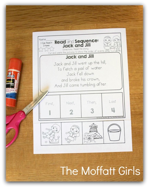 These packets are designed to build both PHONICS SKILLS AND READING COMPREHENSION with simple nursery rhymes! This packet is targeted for 1st Grade, but can also be used with high flying Kindergarteners! 