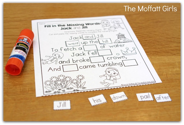 Teaching Word Work and Reading Comprehension through Nursery Rhymes! These packets are designed to build both PHONICS SKILLS AND READING COMPREHENSION with simple nursery rhymes! This packet is targeted for 1st Grade, but can also be used with high flying Kindergarteners!
