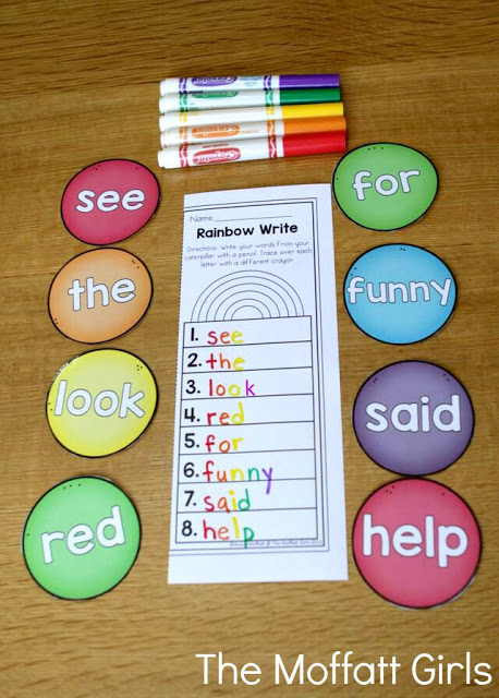 Sight Word Caterpillar in action! This Sight Word Caterpillar is a GREAT way to work with 218 sight words (pre-primer, primer, 1st grade, 2nd grade and 3rd grade)!