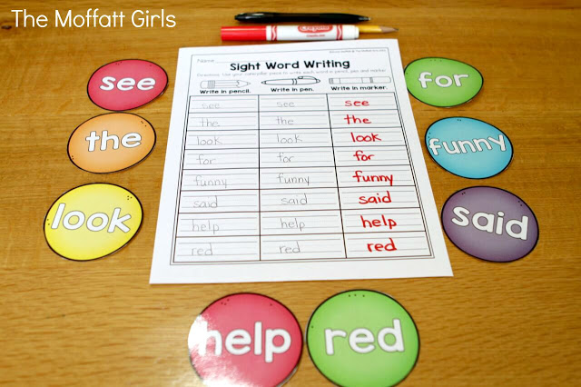Sight Word Caterpillar in action! This Sight Word Caterpillar is a GREAT way to work with 218 sight words (pre-primer, primer, 1st grade, 2nd grade and 3rd grade)!