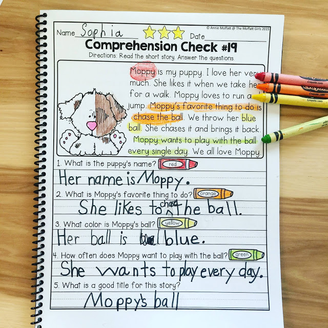 Reading Comprehension Checks for November in action! Reading Comprehension Checks for November- Build confidence in beginning and struggling readers with these short stories, while teaching students to find text evidence to support their answers.