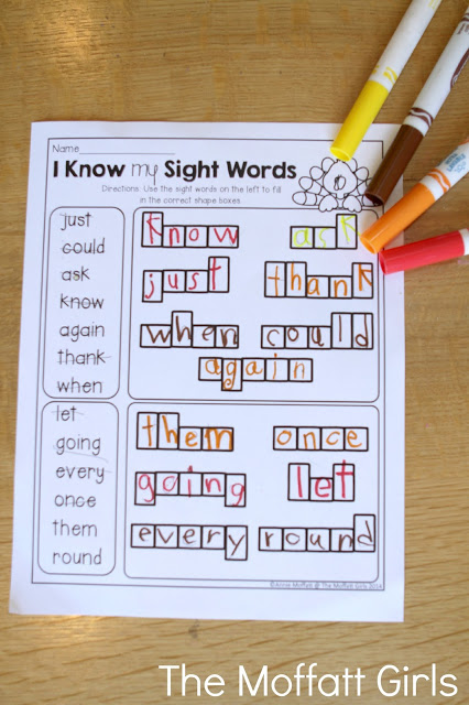 November NO PREP Packet (1st Grade) in action! Teach addition, subtraction, sight words, phonics, grammar, handwriting and so much more with the November NO PREP Packet for First Grade!