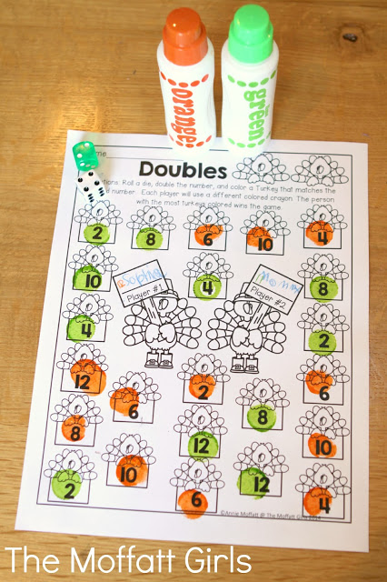 November NO PREP Packet (1st Grade) in action! Teach addition, subtraction, sight words, phonics, grammar, handwriting and so much more with the November NO PREP Packet for First Grade!