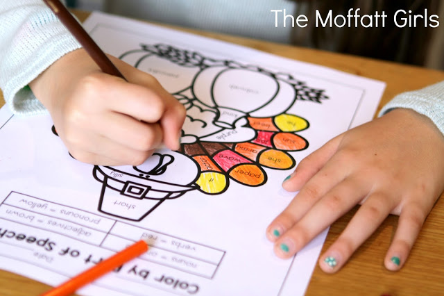 November NO PREP Packet (3rd Grade) in action! Teach multiplication, two and three-digit addition and subtraction, sight words, grammar, writing and so much more with the November NO PREP Packet for Third Grade!