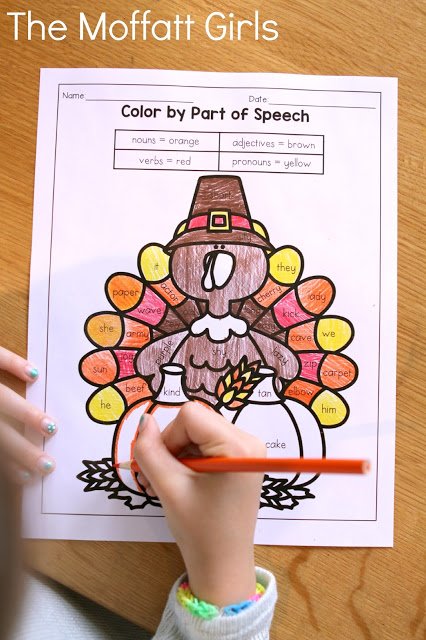 November NO PREP Packet (3rd Grade) in action! Teach multiplication, two and three-digit addition and subtraction, sight words, grammar, writing and so much more with the November NO PREP Packet for Third Grade!