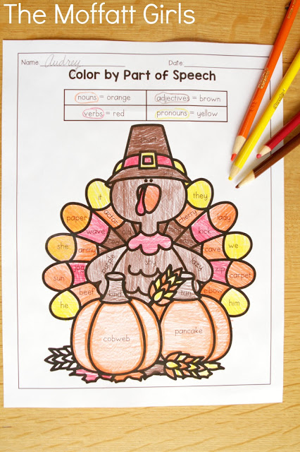 November NO PREP Packet (3rd Grade) in action! Teach multiplication, two and three-digit addition and subtraction, sight words, grammar, writing and so much more with the November NO PREP Packet for Third Grade!