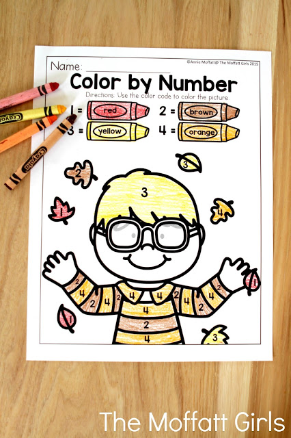 November NO PREP Packet (Preschool) in action! Teach number concepts, colors, shapes, letters, phonics and so much more with the November NO PREP Packet for Preschool!
