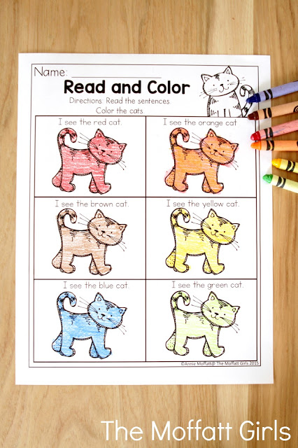 November NO PREP Packet (Preschool) in action! Teach number concepts, colors, shapes, letters, phonics and so much more with the November NO PREP Packet for Preschool!