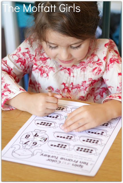 November NO PREP Packet (Kindergarten) in action! Teach basic addition, subtraction, sight words, phonics, letters, handwriting and so much more with the November NO PREP Packet for Kindergarten!