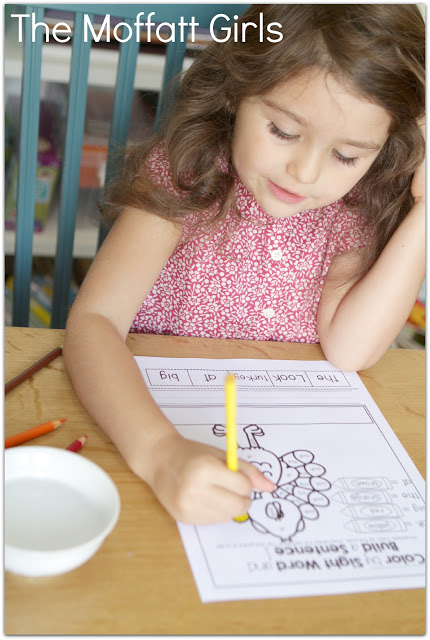 November NO PREP Packet (Kindergarten) in action! Teach basic addition, subtraction, sight words, phonics, letters, handwriting and so much more with the November NO PREP Packet for Kindergarten!