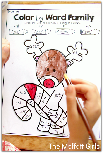Teach basic addition, subtraction, sight words, phonics, letters, handwriting and so much more with the December NO PREP Packet for Kindergarten!