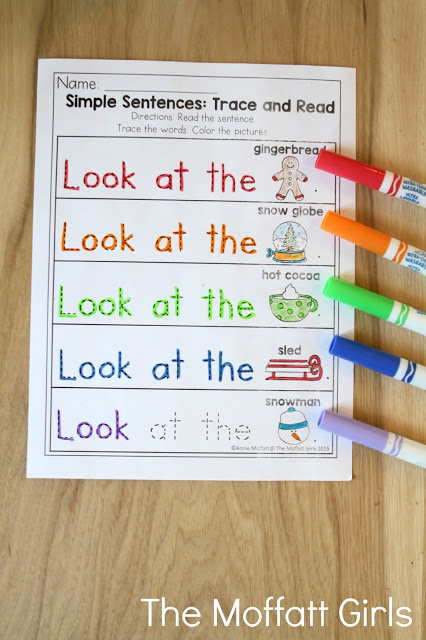 Teach number concepts, colors, shapes, letters, phonics and so much more with the December NO PREP Packet for Preschool!