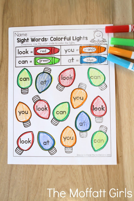 Teach number concepts, colors, shapes, letters, phonics and so much more with the December NO PREP Packet for Preschool!