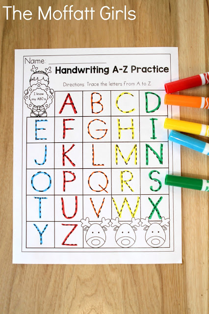 Teach number concepts, colors, shapes, letters, phonics and so much more with the December NO PREP Packet for Preschool!