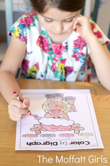 Teach addition, subtraction, sight words, phonics, grammar, handwriting and so much more with the December NO PREP Packet for First Grade!