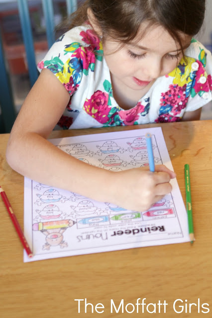 Teach addition, subtraction, sight words, phonics, grammar, handwriting and so much more with the December NO PREP Packet for First Grade!