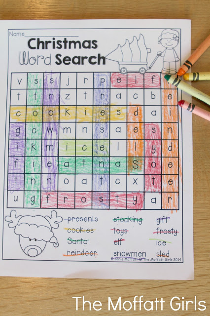 Teach addition, subtraction, sight words, phonics, grammar, handwriting and so much more with the December NO PREP Packet for First Grade!