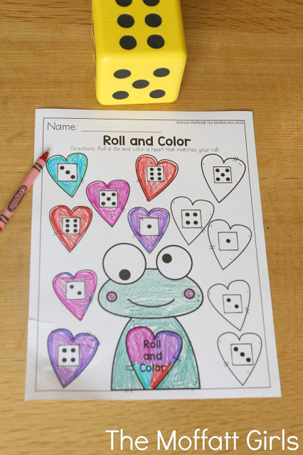 February NO PREP Packet (Preschool) in action! Teach number concepts, colors, shapes, letters, phonics and so much more with the February NO PREP Packet for Preschool!