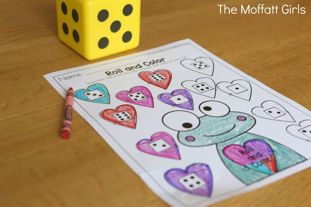 February NO PREP Packet (Preschool) in action! Teach number concepts, colors, shapes, letters, phonics and so much more with the February NO PREP Packet for Preschool!