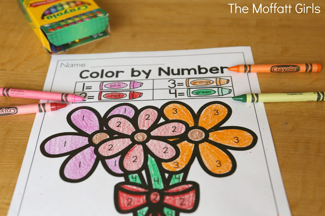 February NO PREP Packet (Preschool) in action! Teach number concepts, colors, shapes, letters, phonics and so much more with the February NO PREP Packet for Preschool!