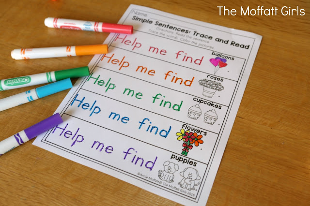 February NO PREP Packet (Preschool) in action! Teach number concepts, colors, shapes, letters, phonics and so much more with the February NO PREP Packet for Preschool!