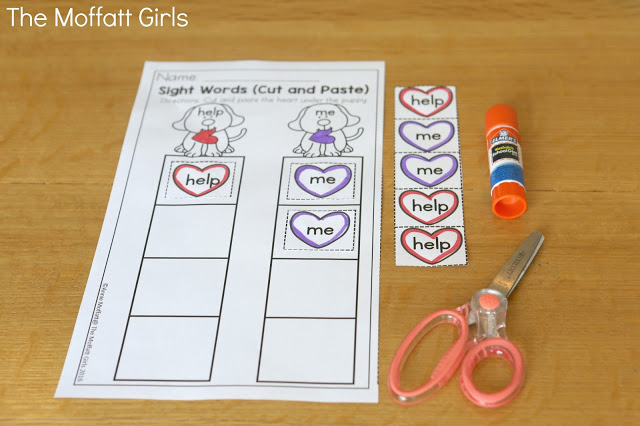 February NO PREP Packet (Preschool) in action! Teach number concepts, colors, shapes, letters, phonics and so much more with the February NO PREP Packet for Preschool!