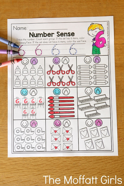 February NO PREP Packet (Preschool) in action! Teach number concepts, colors, shapes, letters, phonics and so much more with the February NO PREP Packet for Preschool!