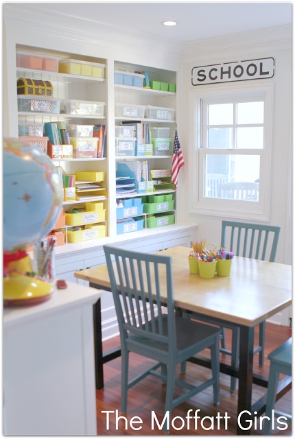 Clear the Paper Clutter with a SIMPLE filing system! Beautiful homeschool classroom!