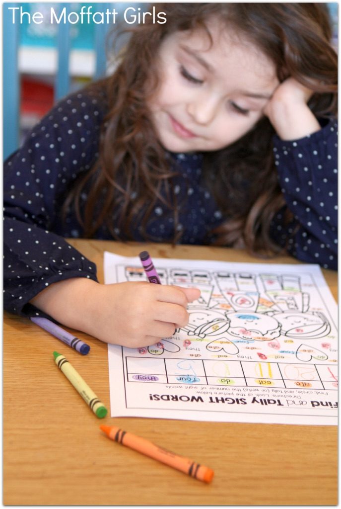 February NO PREP Packet (Kindergarten) in action! Teach basic addition, subtraction, sight words, phonics, letters, handwriting and so much more with the February NO PREP Packet for Kindergarten!