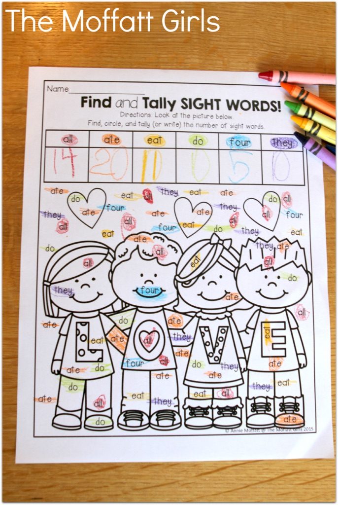 February NO PREP Packet (Kindergarten) in action! Teach basic addition, subtraction, sight words, phonics, letters, handwriting and so much more with the February NO PREP Packet for Kindergarten!
