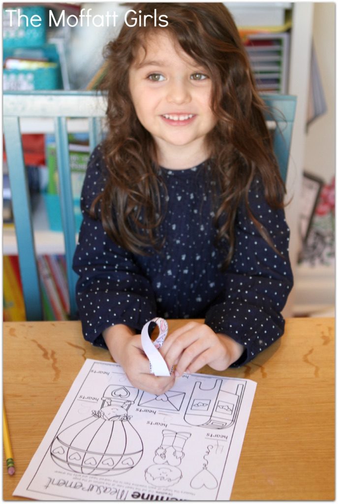 February NO PREP Packet (Kindergarten) in action! Teach basic addition, subtraction, sight words, phonics, letters, handwriting and so much more with the February NO PREP Packet for Kindergarten!