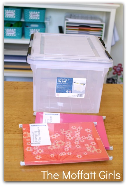 Clear the Paper Clutter with a SIMPLE filing system! Piles of paperwork drive me CRAZY! This is a great way to get organized and keep it that way.
