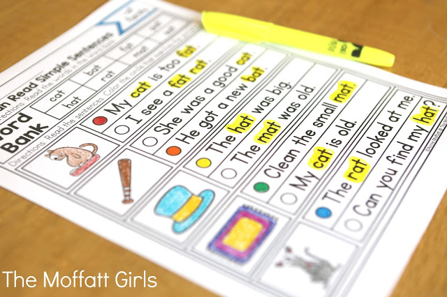 CVC Fluency: Simple Sentences- Read the simple sentences and decide which one matches the picture. Perfect for building reading comprehension in beginning readers!